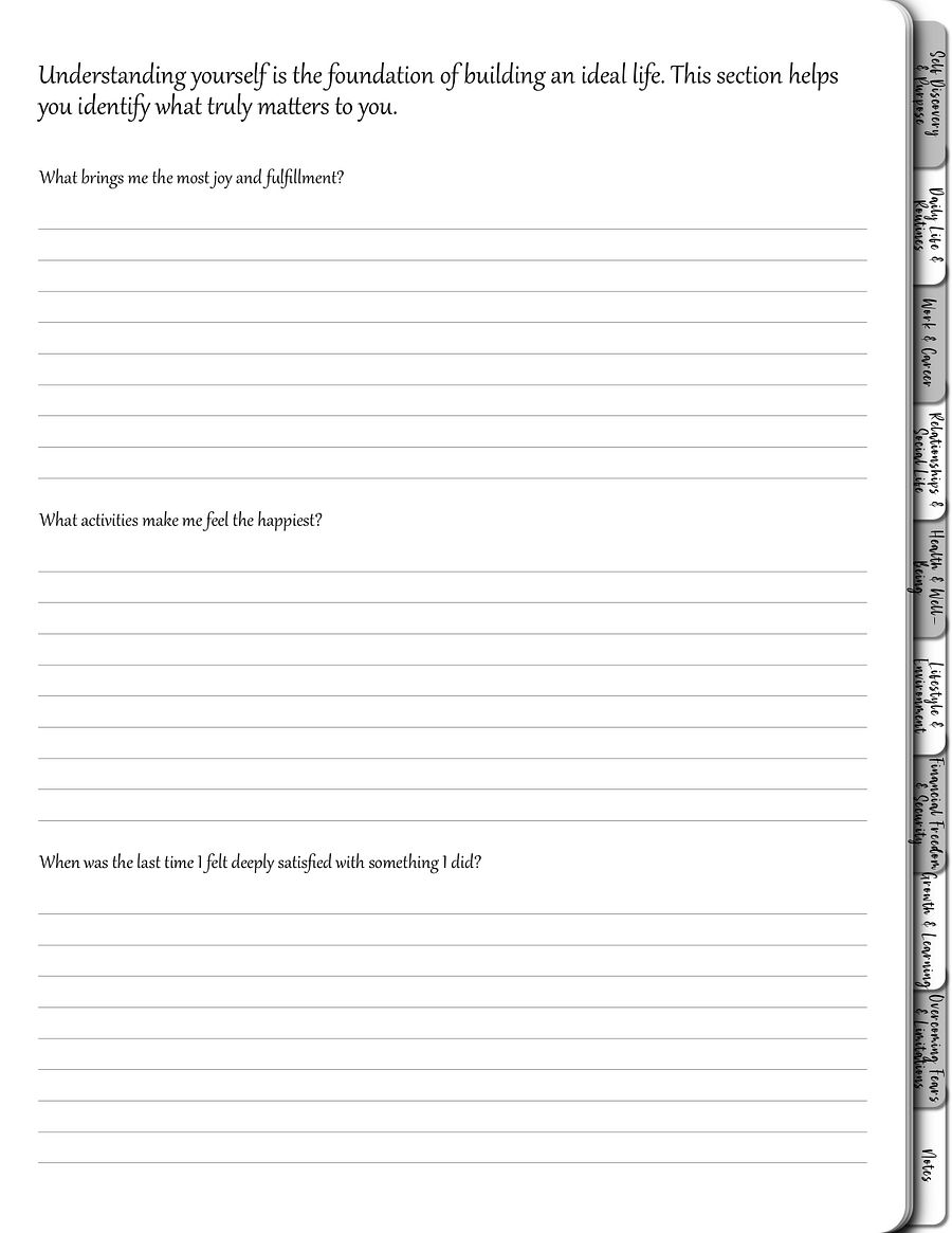 Life’s Purpose Reflection Workbook | A Guided Digital Journal for Self-Discovery & Fulfillment product image (4)