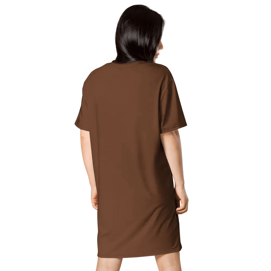 Earthly Elegance Mocha T-Shirt Dress product image (3)