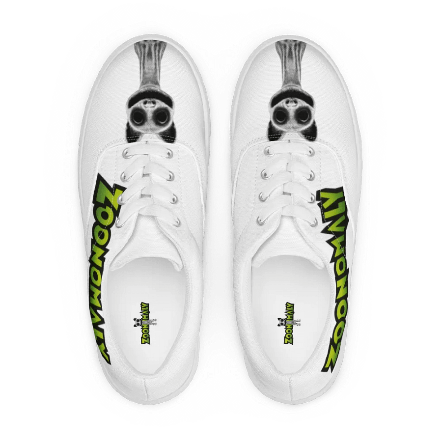Zoonomaly Cat Men's Lace-Up Canvas Shoes product image (1)