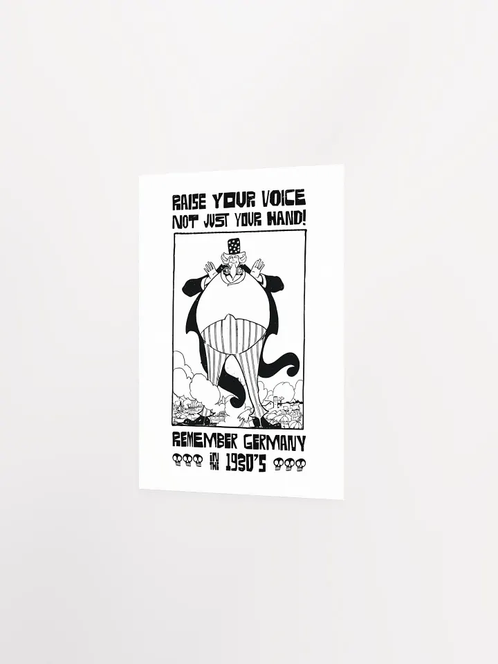 Raise Your Voice Not Your Hand Political Student Poster product image (14)