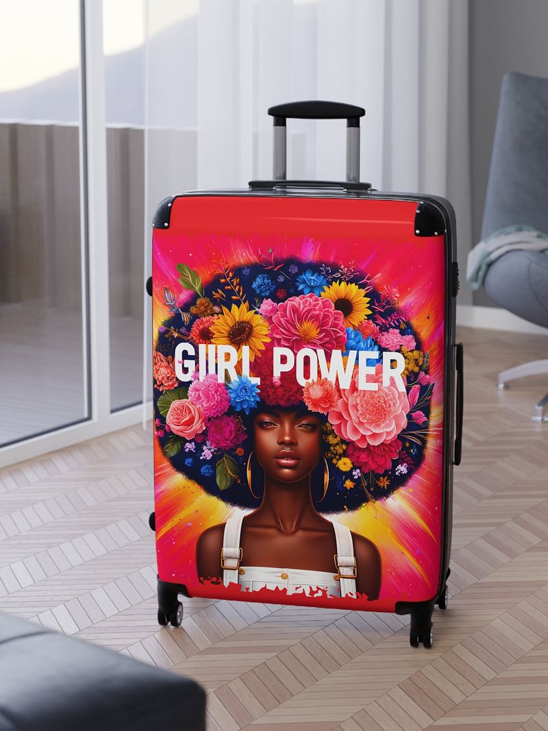 Travel Suitcase for Black Women and Girls Gurl Power