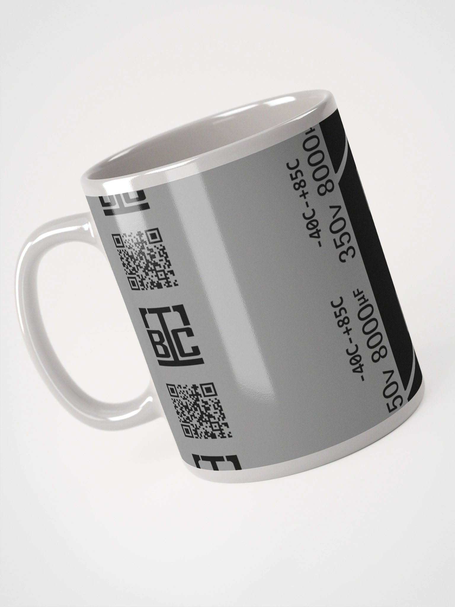 Capacitor Glossy Mug - GRAY product image (4)