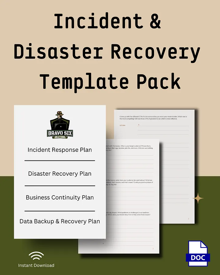 Incident & Disaster Recovery Pack product image (1)