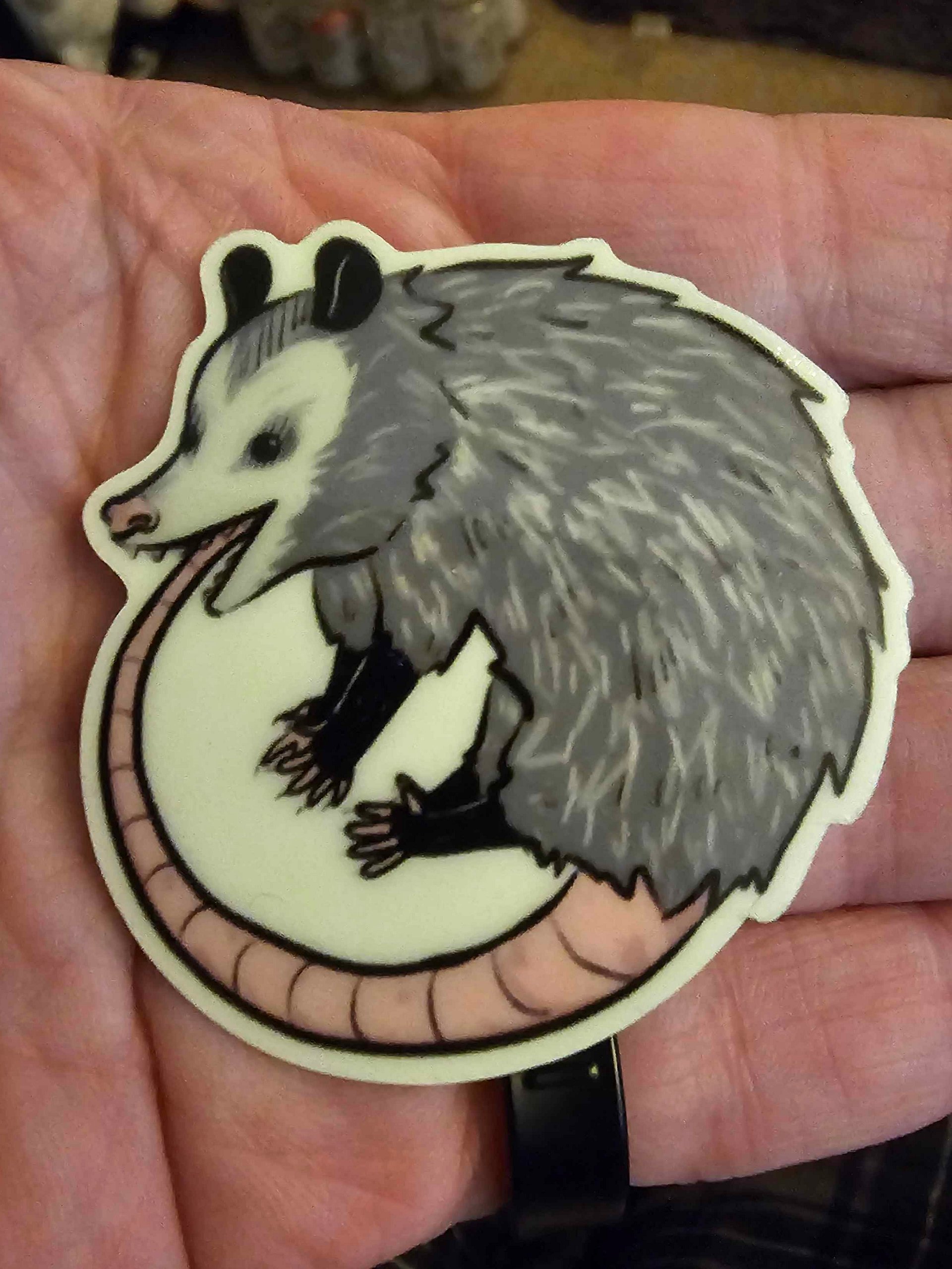 Glow in the Dark Oropossum sticker - Ships FREE! product image (1)