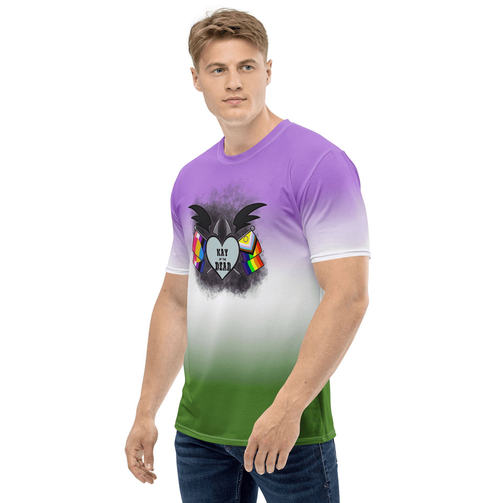 Kay_of_the_Dead Pride Logo Genderqueer Pride Tee product image (3)