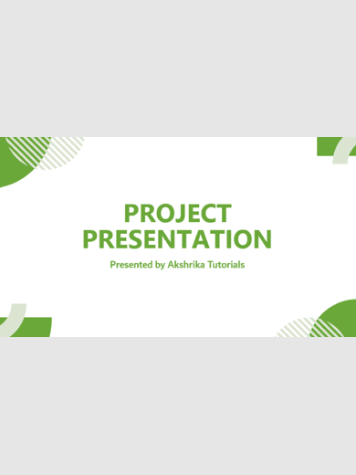 Green Minimal Project Presentation in PowerPoint product image (1)