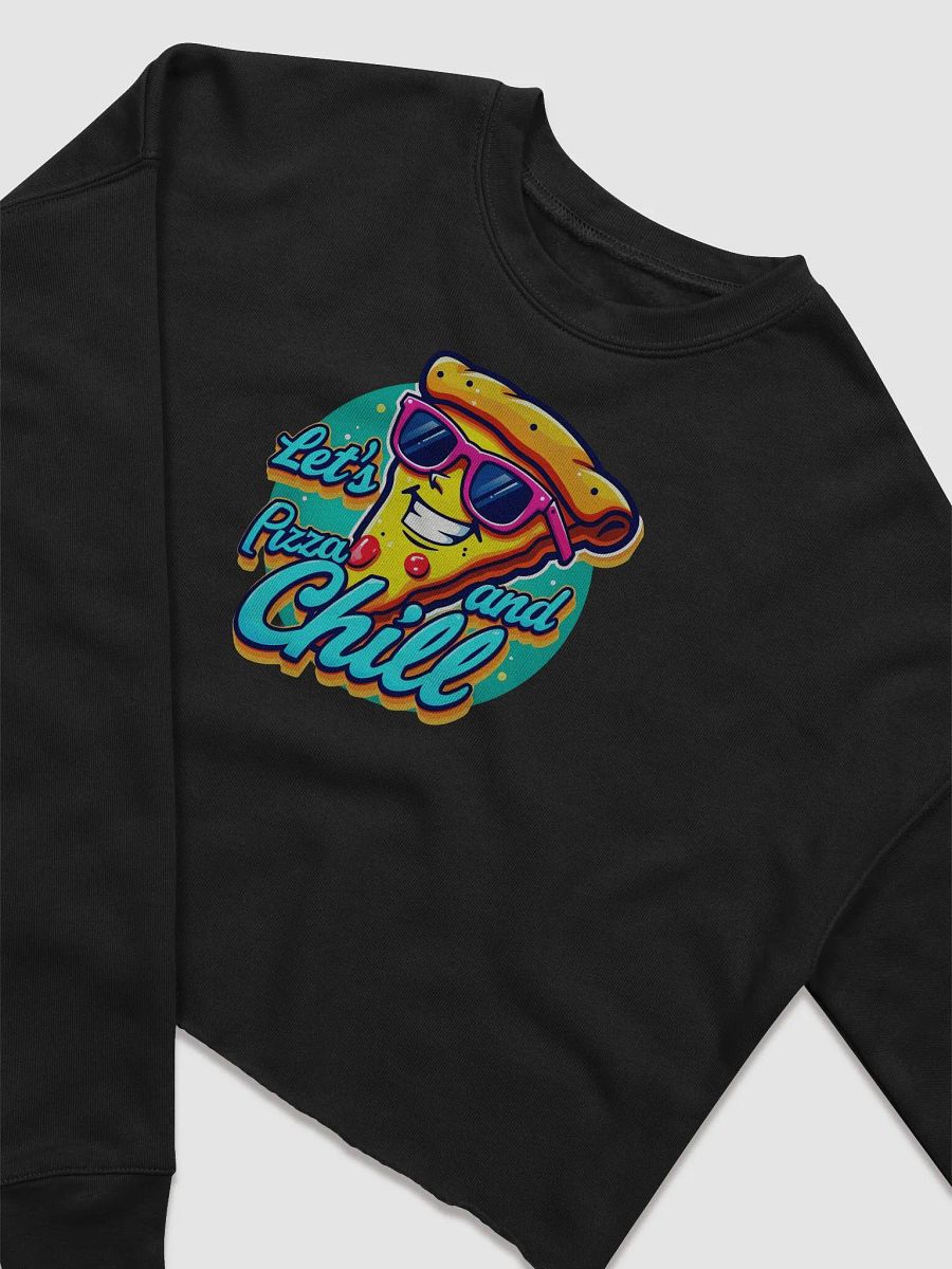 Pizza and Chill Women's Fleece Crop Sweatshirt Bella+Canvas (Women's) product image (8)