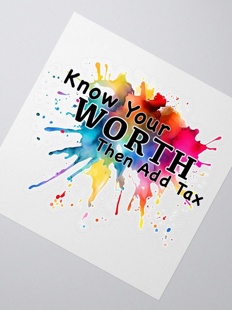 Know Your Worth Sticker product image (2)
