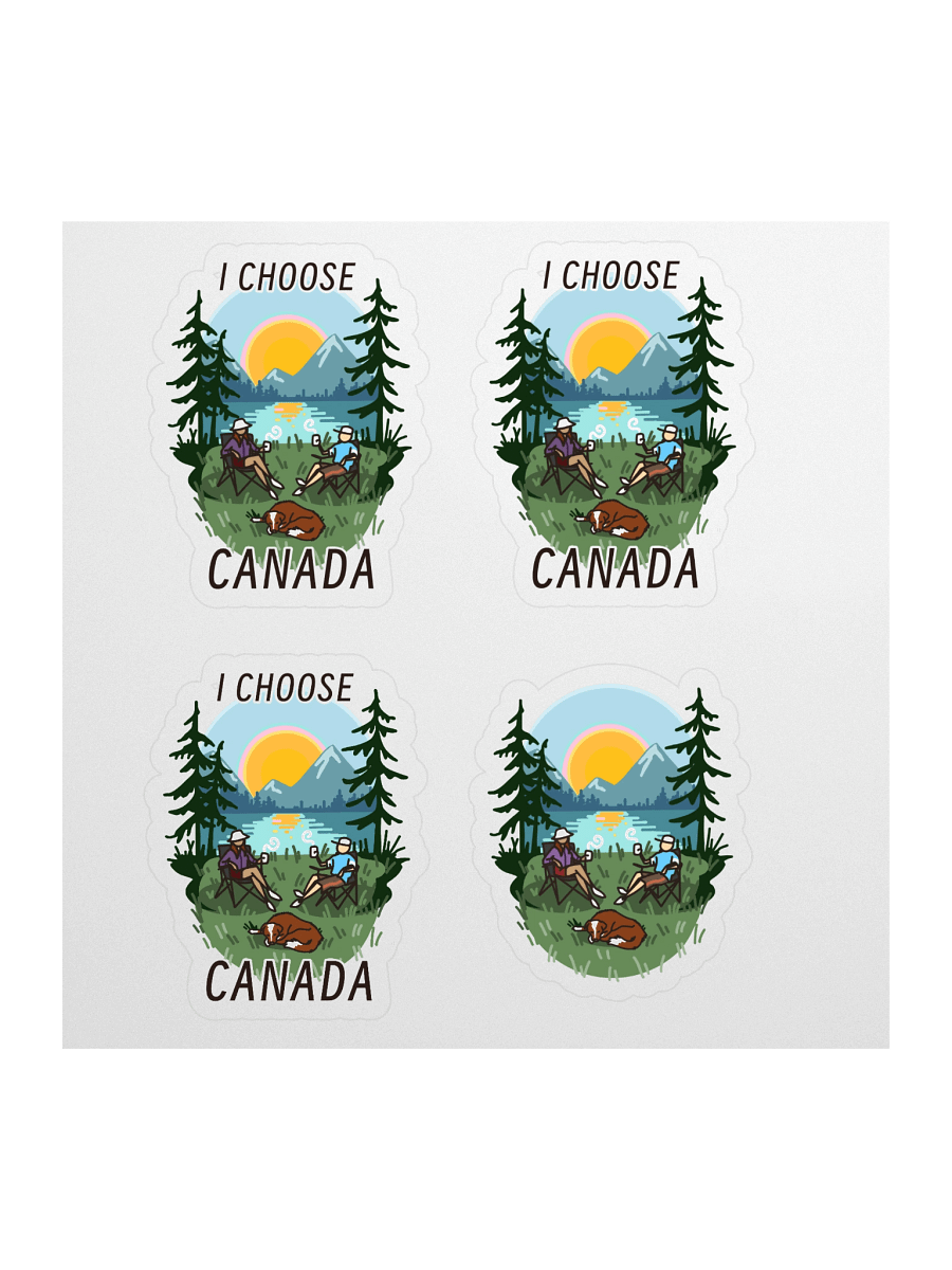 I CHOOSE CANADA landscape stickers by Claus Kellerman POV product image (1)