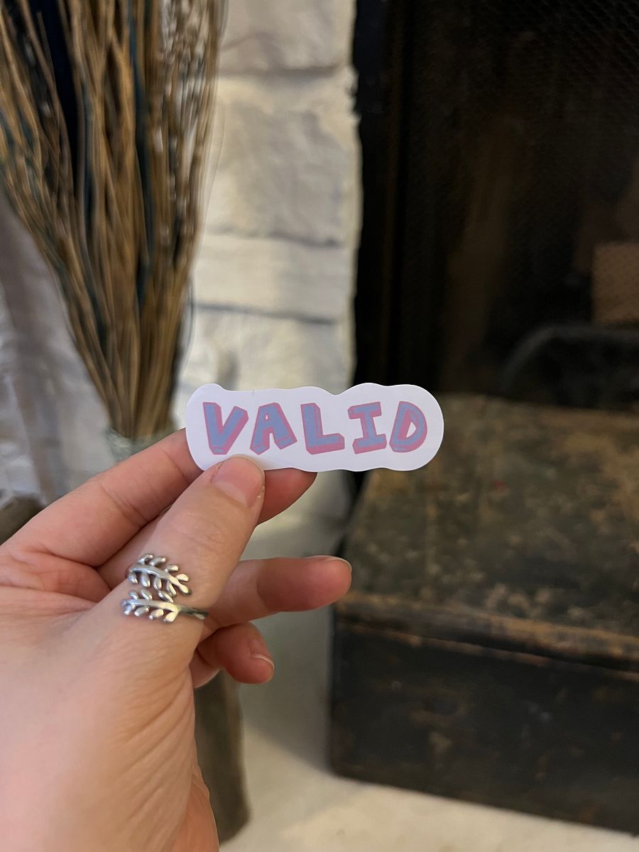 Valid Text Vinyl Sticker product image (1)