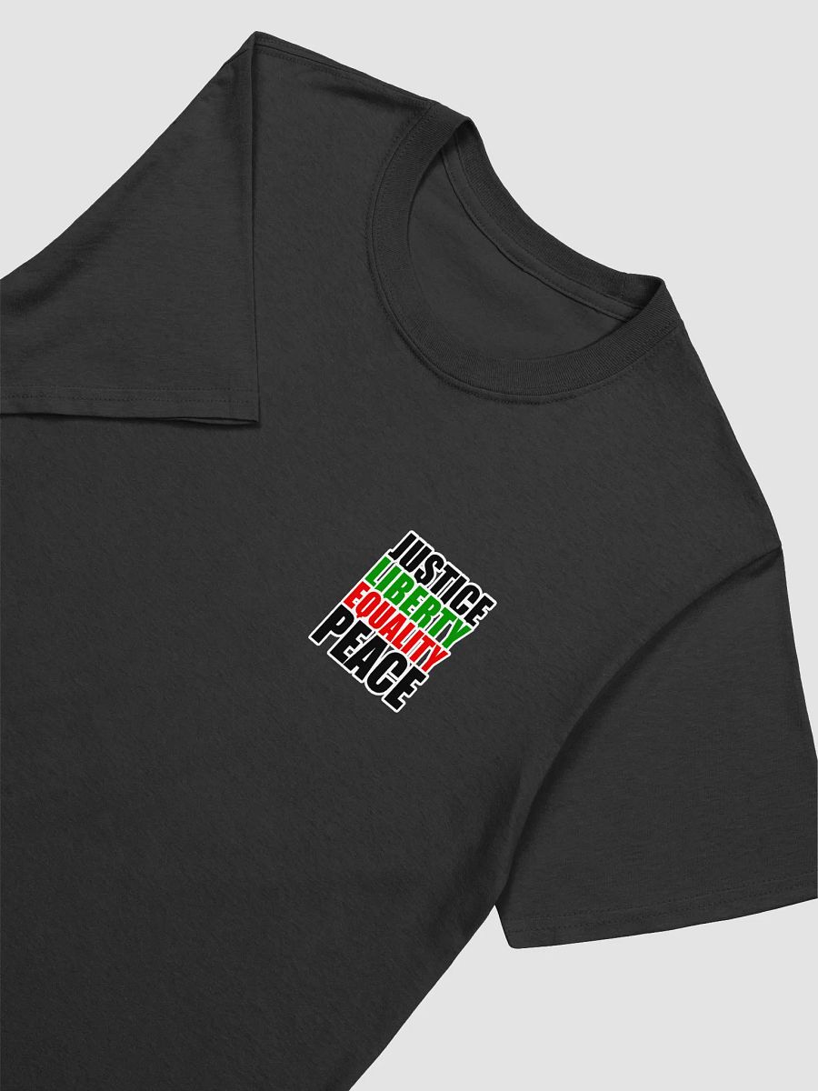 Justice Liberty Equality Peace - Black T-Shirt product image (3)