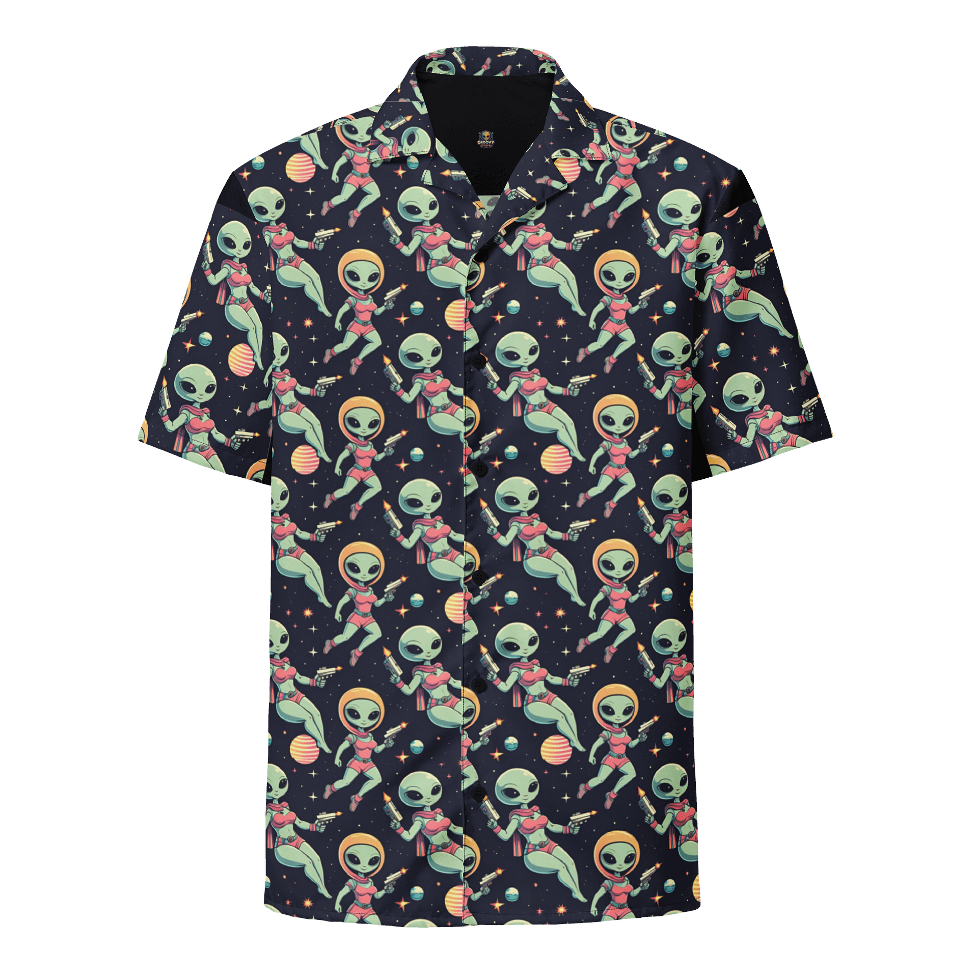 Galactic Encounter Hawaiian Shirt product image (1)