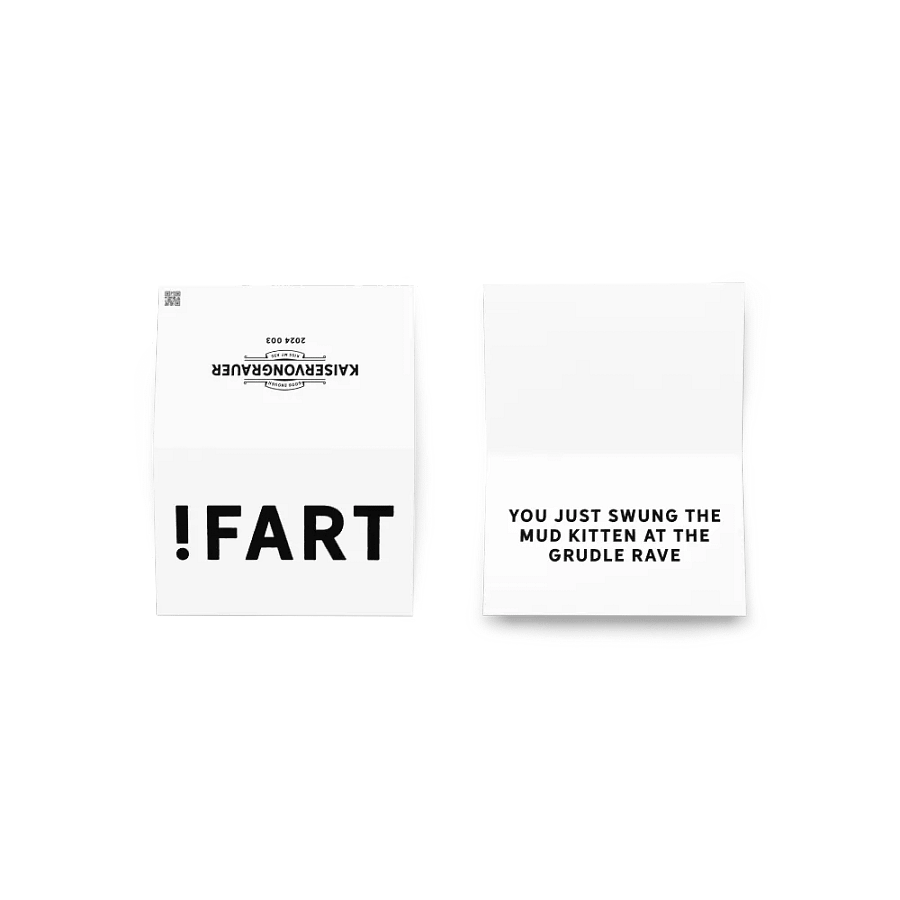 !FART CARD 003 product image (6)