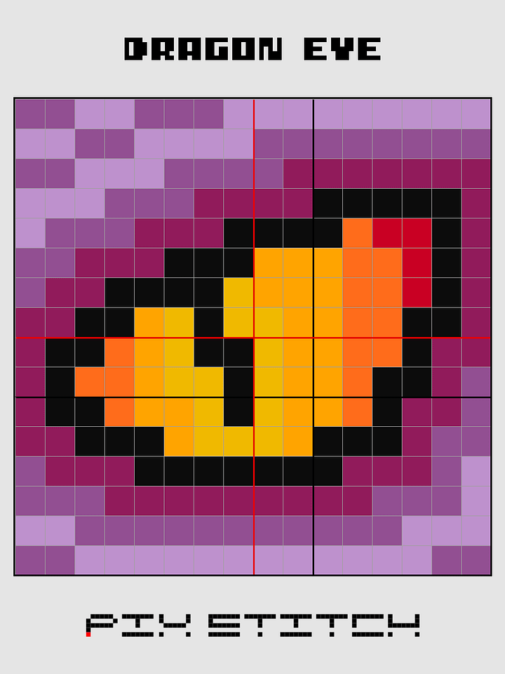 Dragon Eye Pixel Art product image (2)
