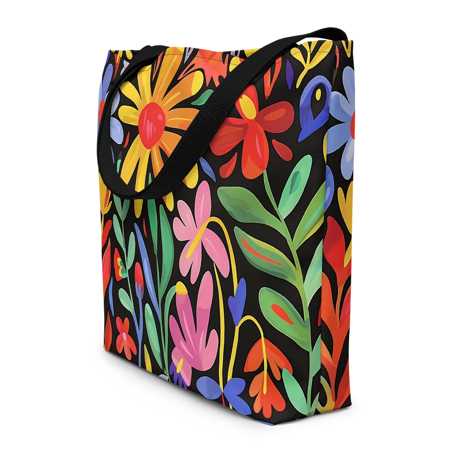 Tote Bag: Cheerful Wildflowers in Bloom Vibrant Floral Art Design product image (4)