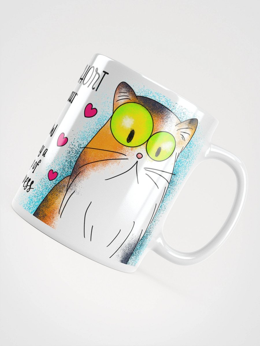 Meow Hug Life: White Glossy Mug product image (4)