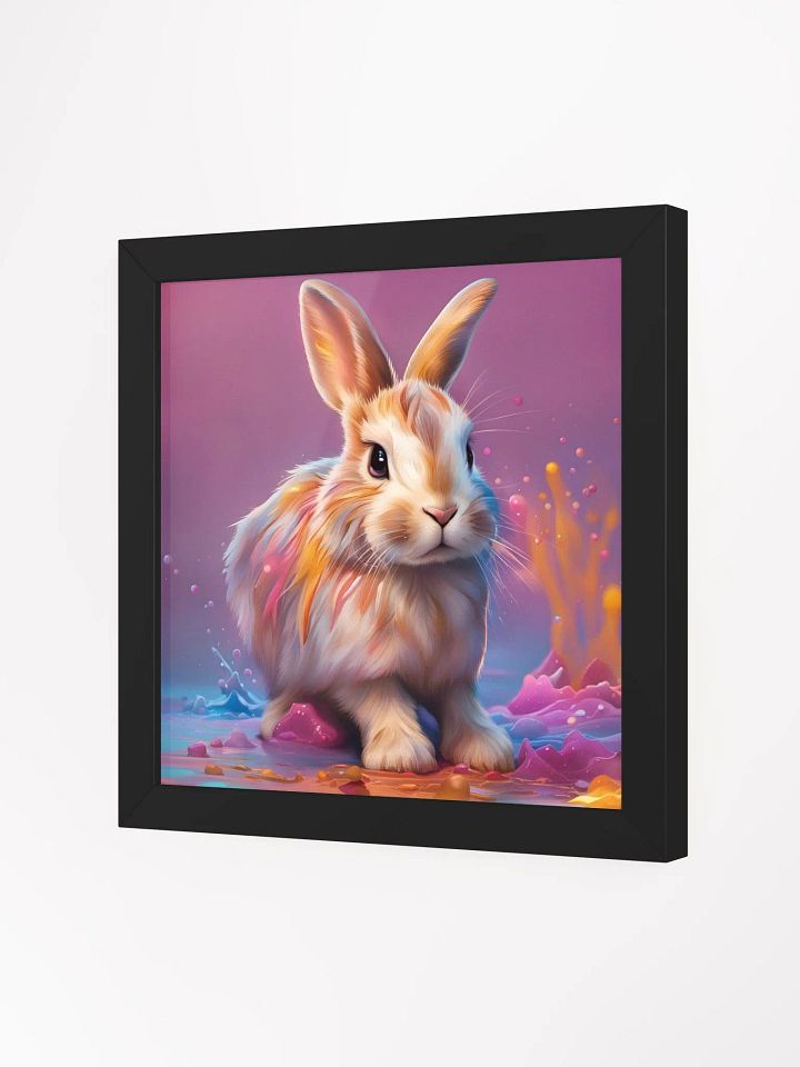 Framed Colorful Bunny Poster product image (2)