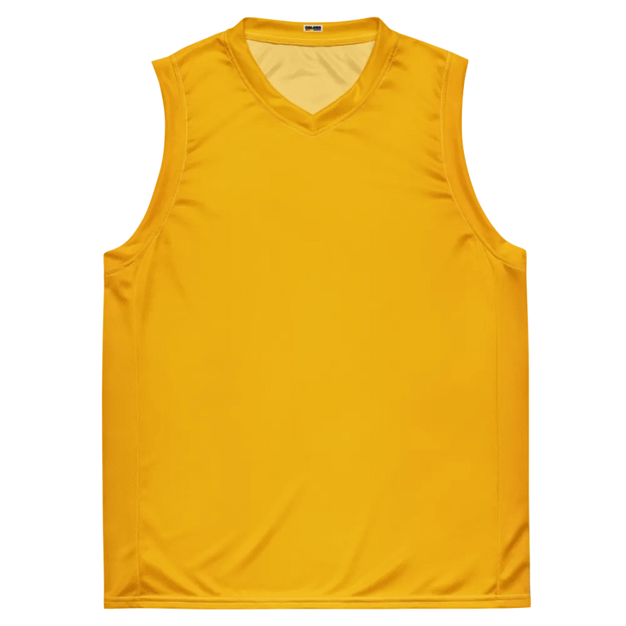 Plain Color Amber Basketball Jersey product image (1)