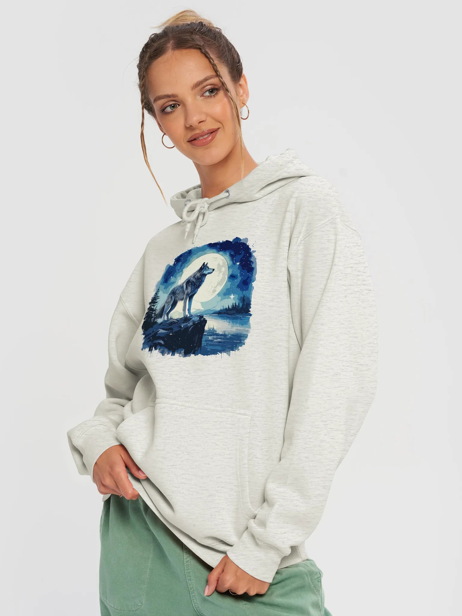 Moonlit Solitude | Lane Seven Premium Pullover Hoody product image (4)