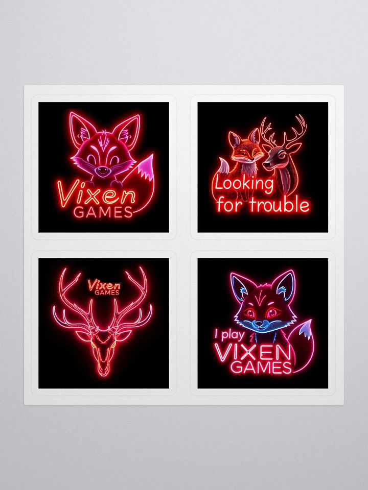 Neon Styled Vixen Games Vixen Lifestyle Vinyl Stickers product image (1)