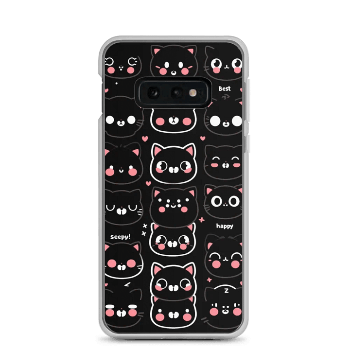 Meow Mood Clear Phone Case product image (3)