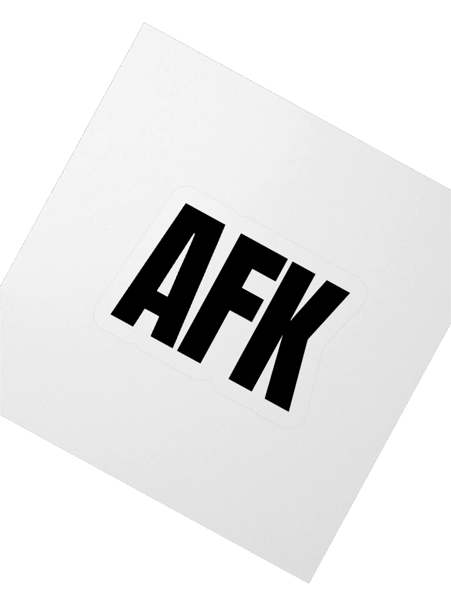 AFK Vibes Kiss Cut Stickers product image (4)