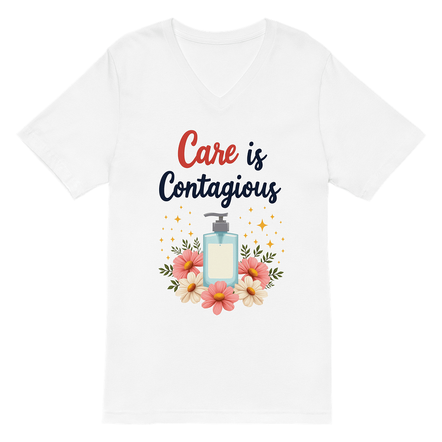 Care is Contagious V-Neck Tee product image (2)