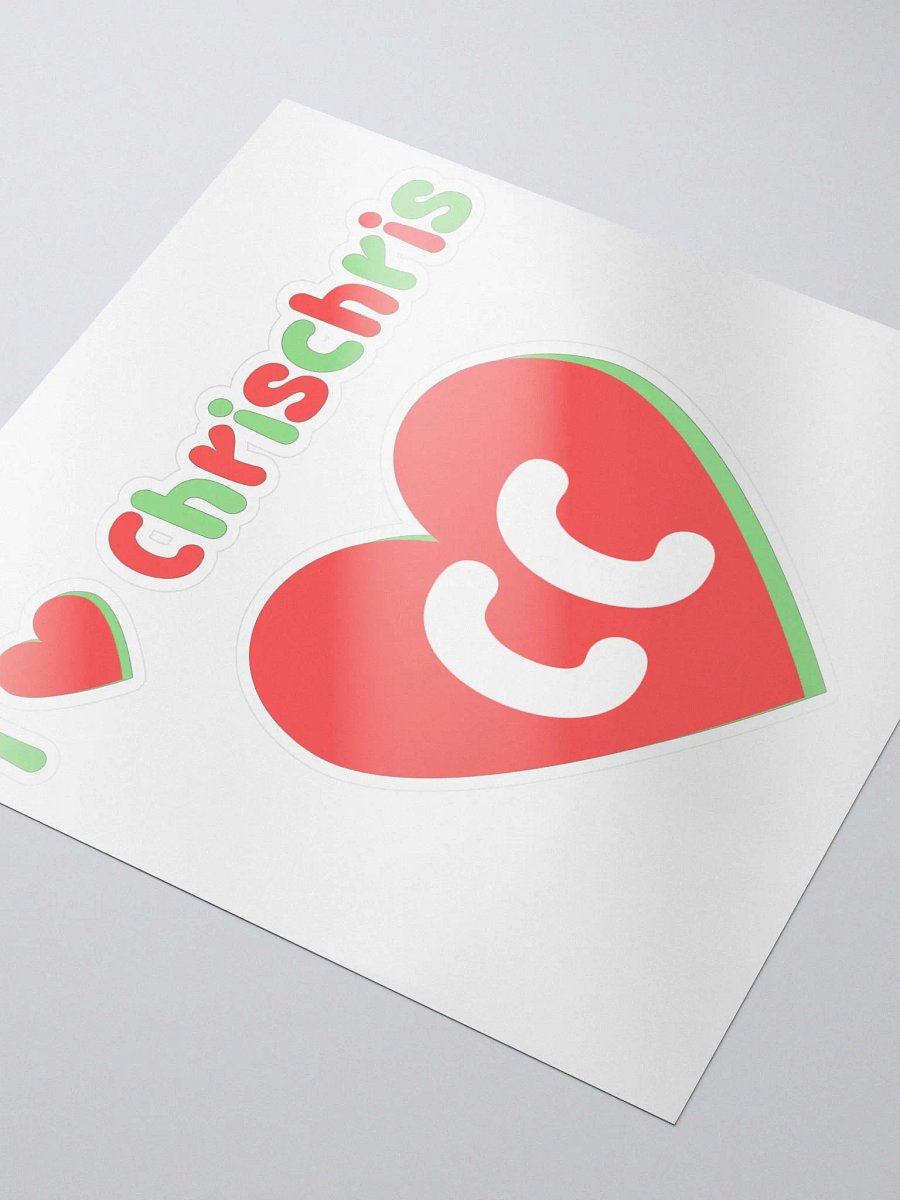 I Love Chrischris Sticker product image (3)