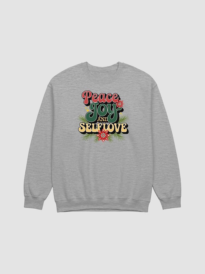 Peace, Joy, and Self-Love Sweatshirt 🎄💖 product image (2)