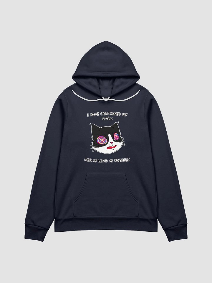 Rage Cat With Text Supersoft Hoodie Multicolor product image (1)