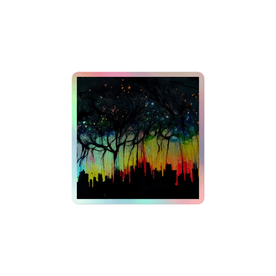 Dreamy City Nights Holographic Sticker Set product image (1)