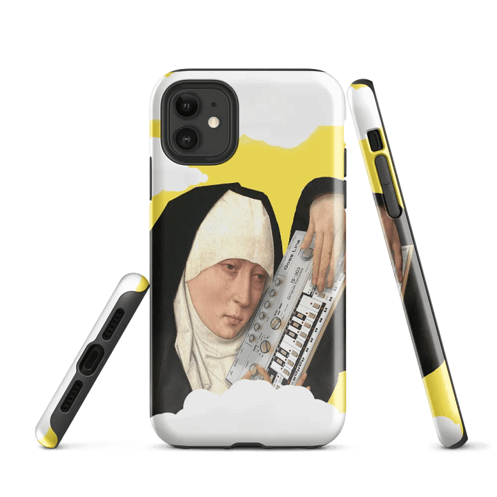 Mater Dolorosa meets Roland TB 303 by Frank Fonik, Techno EDM Tough Case for iPhone® product image (1)