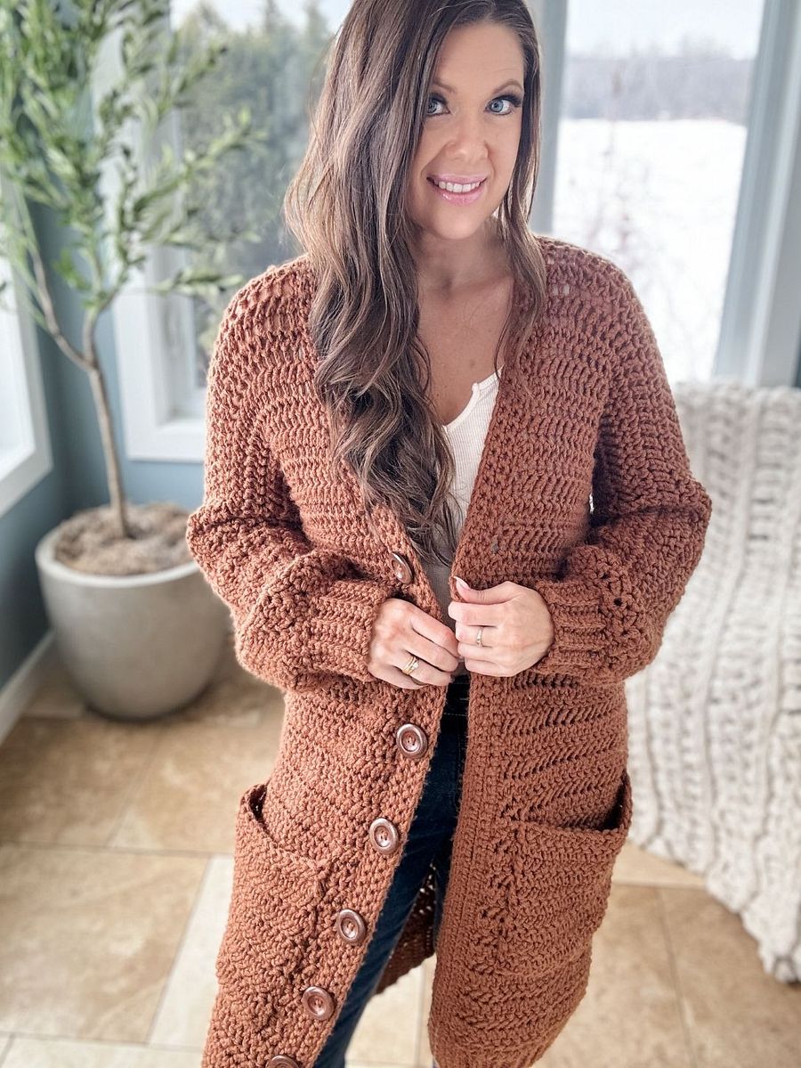 Crop Or Not Cardigan Crochet Pattern product image (1)