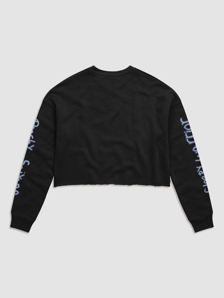 Sleepy Warrior Fleece Crop Sweatshirt product image (7)