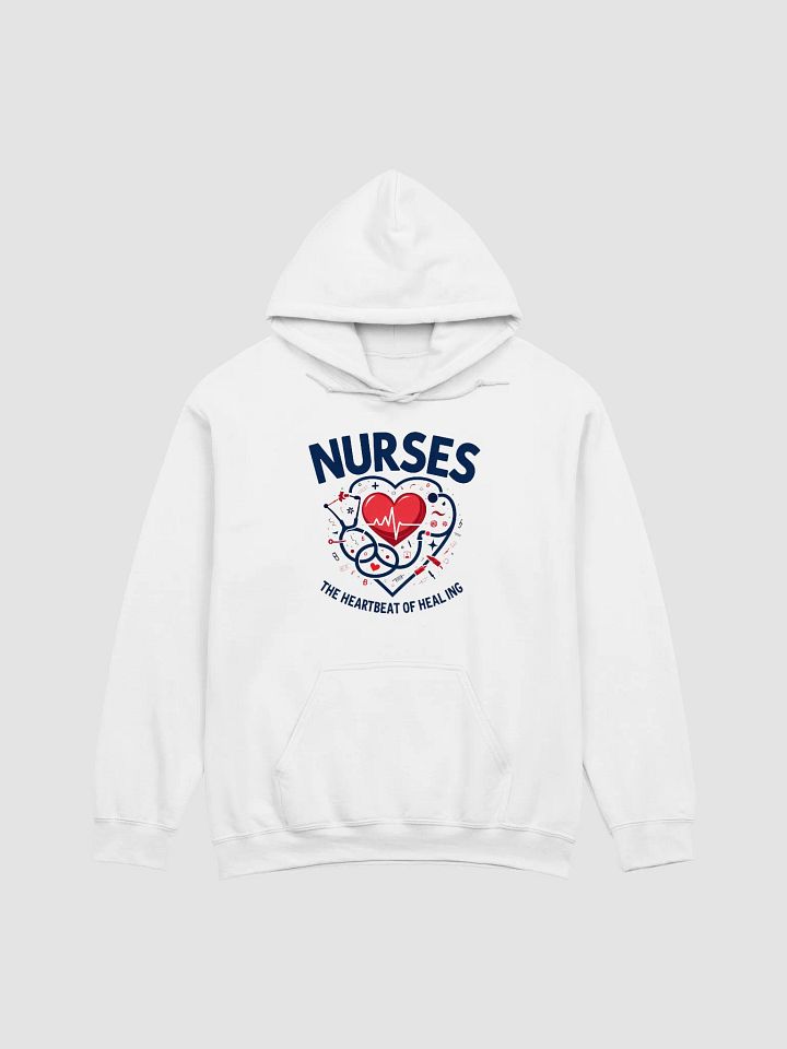Heartbeat, Healing, stethoscope, nurses Hoodie product image (3)
