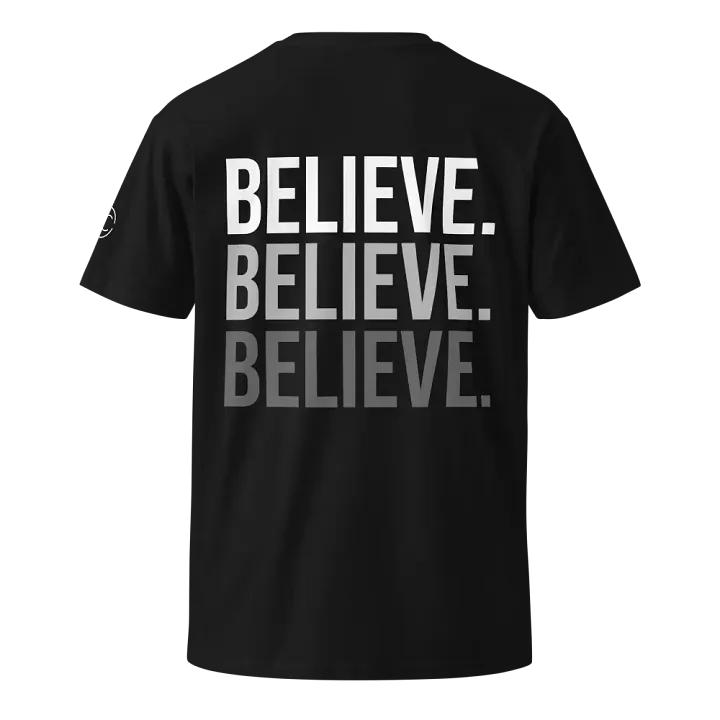 Believe t-shirt product image (1)