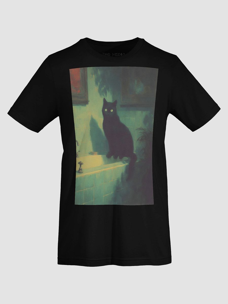 Midnight Watcher Cat T-Shirt product image (7)