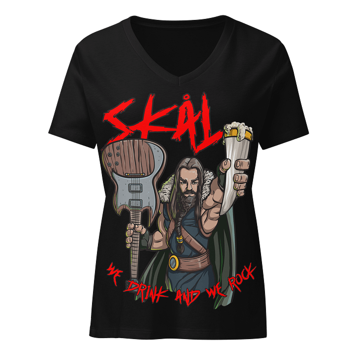 Skål Rocker Viking V-Neck shirt product image (5)