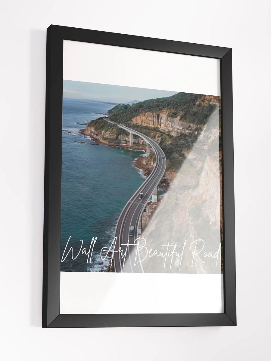 Beautiful Road Wood Framed High-Quality Matte Poster (in) product image (3)