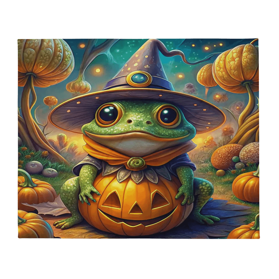 Cute Frog Halloween Blanket product image (2)