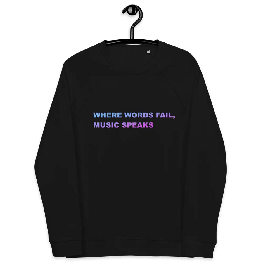 LAVENDER BLUE music speaks sweatshirt product image (7)