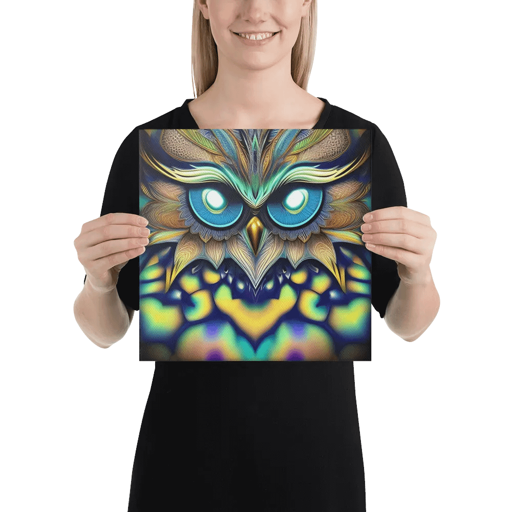 Fantasy Fractal Owl Art - v12 product image (2)