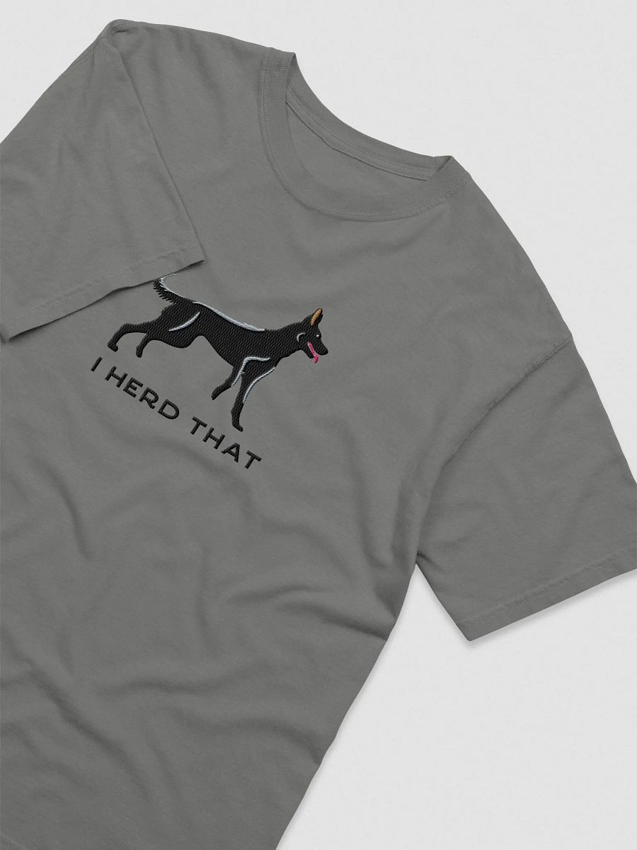 I Herd That T-Shirt(Embroidered) of a Belgian Malinois(Black) product image (6)