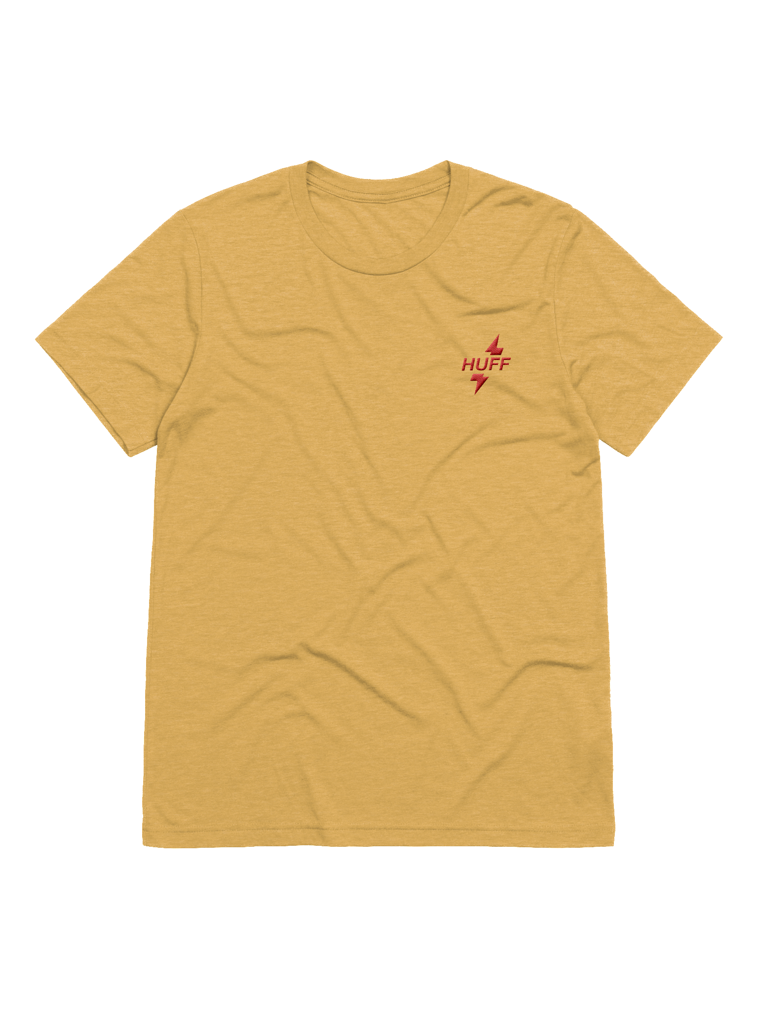 Huff Bolt Short Sleeve T-Shirt Yellow (Small Logo) product image (1)