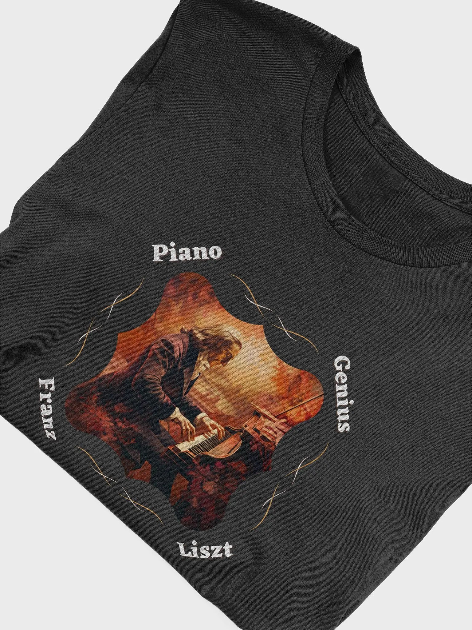 Franz Liszt - Piano Genius | Dark T-Shirt product image (4)