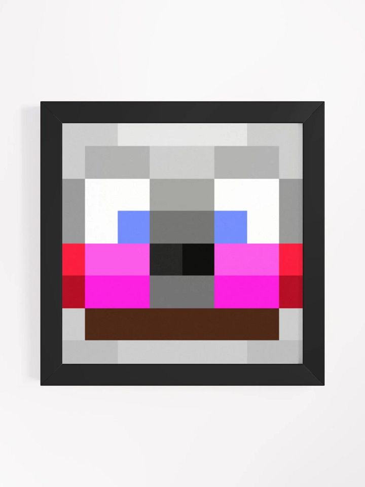Funtime3Freddy3 Minecraft Skin Head Square Framed High-Quality Matte Poster product image (1)