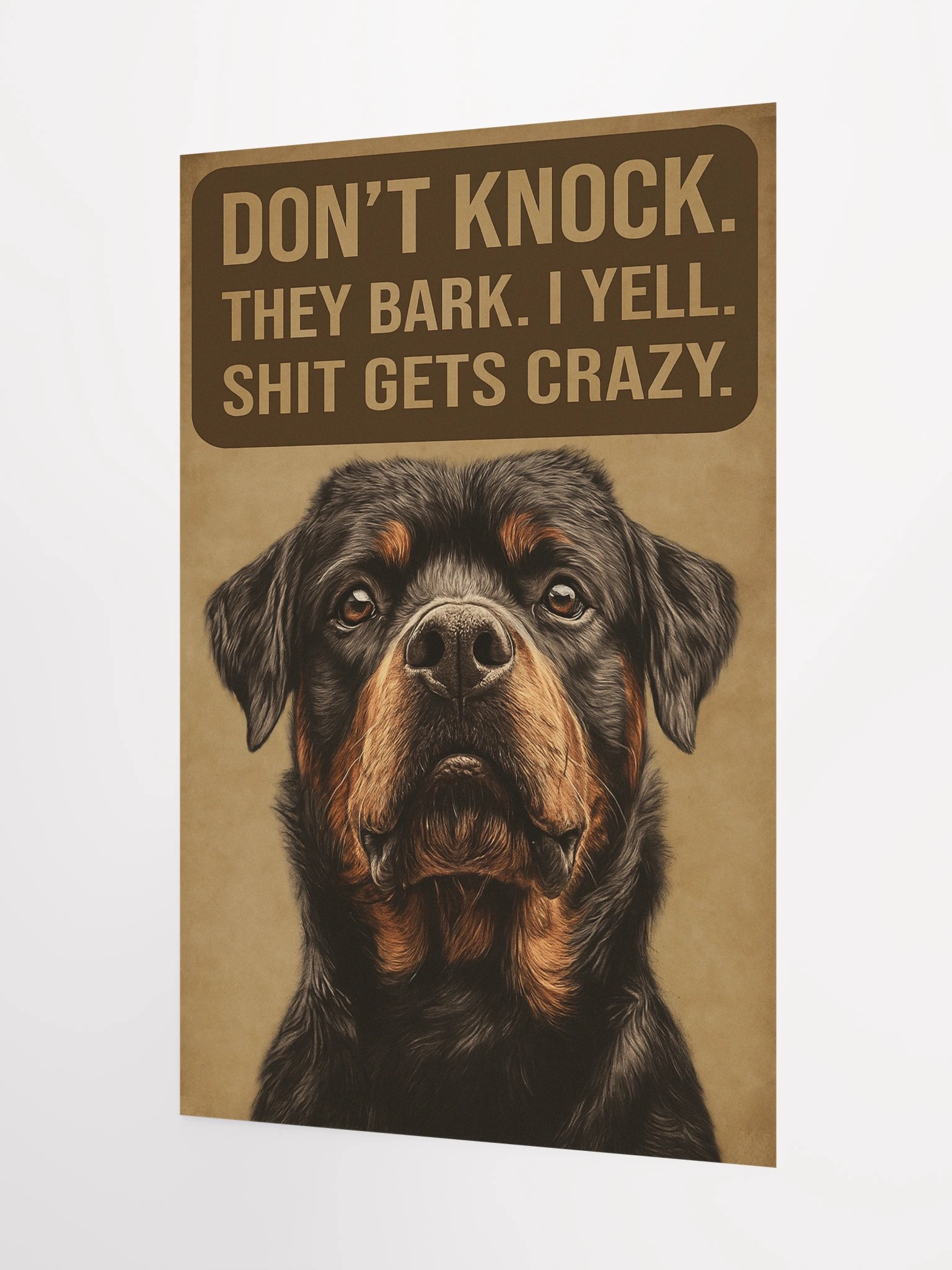 Rottweiler - Don't Knock Poster product image (9)