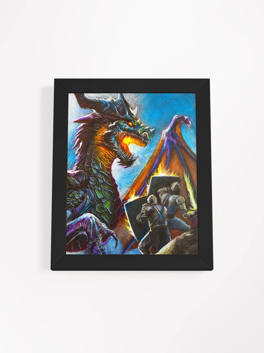 Dragon's Fury Matte Print Framed product image (1)
