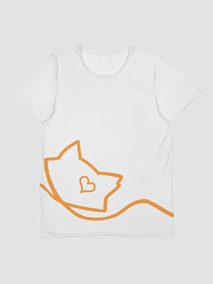 Mellow Ribbon All-Over Print Athletic T-Shirt (White) product image (1)