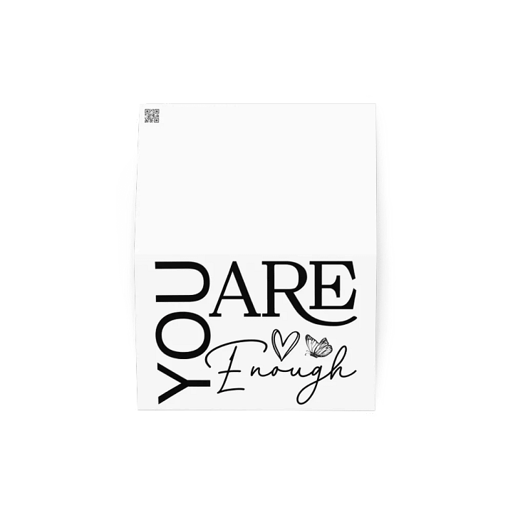You Are Enough - Empowering Motivational Quote Greeting Card product image (2)